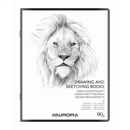 Tekenboek 210 x 16;5 cm, 12 vellen met zijdepapier | Aurora Tekenboek 210 x 16;5 cm, 12 vellen met zijdepapier | Aurora